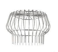 Cubierta de malla de canalón de acero inoxidable para zanja de drenaje de techo de 50/75/110/160/200 mm, protector de bajante antibloqueo compatible con la mayoría de P (para tubos de 175-200 mm)