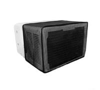 Cubierta de malla para aire acondicionado con flujo de aire mejorado y resistencia a la intemperie, diseñada para proteger las unidades de contaminantes exteriores durante todo el año (es negra)