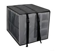 Cubierta de malla para aire acondicionado para unidades exteriores, tela Oxford 420D impermeable y resistente al polvo con ventilación de malla de nailon, apto para la mayoría de modelos de CA de