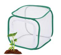 Cubierta de malla para plantas, cubierta de malla abierta para plantas de jardín, tienda de campaña de penetración ligera, jaula de jardín plegable para balcón, alféizar de ventana, verduras