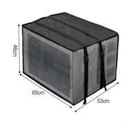 Cubierta de malla para ventana de aire acondicionado diseñada para uso en exteriores, proporciona protección contra factores ambientales (65 x 53 x 46 cm)