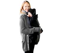 Cubierta de manduca by MaM para mochilas y fulares portabebés - cubierta de forro polar, cubierta de primera calidad para el Invierno, cubierta de lluvia ligera para el verano, protección contra el viento, la lluvia y la intemperie para cualquier época del año schwarz / schwarz