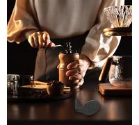 Cubierta de mango de molinillo de café manual para Comandante C40 MK4 con agarre ergonómico y anillo de goma de sellado para mantener el café fresco y proteger el compartimento del molinillo (negro)