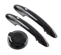 Cubierta de mango lateral negro brillante y tapa de tanque para Mini para Cooper F55 F56 F57 2.0L modelos de alto equipo, reemplazo de solapa de gas exterior ABS