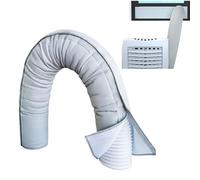 Cubierta de manguera de aire acondicionado, aislamiento para mangueras de aire acondicionado | Protección aislante flexible a prueba de polvo para tubos de 15 cm de diámetro y 13 cm de diámetro y