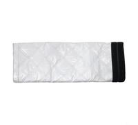 Cubierta de manguera de aire acondicionado móvil aislada para tubo de escape de 5 pulgadas de longitud con película de aluminio, material Oxford de algodón, escudo térmico (plata)