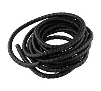 Cubierta de manguera en espiral de 5 m de longitud, color negro, para proteger cables y mangueras hidráulicas (D-10 mm)