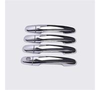 Cubierta de manija de puerta Accesorios Estilo Manijas Puertas Coche Para Fielder 2005-2013 Con Embellecedor Fibra Carbono Cromada Con Patrón Forjado(Style 5)