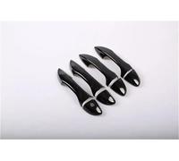 Cubierta de manija de puerta Adhesivo Embellecedor Cromado Negro Brillante Manijas Puertas Coche Para Corolla 2014-2018. Accesorios De Estilo.(Black handle)