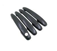 Cubierta de manija de puerta Adhesivo Embellecedor Manija Puerta Cromado Negro Brillante Para Previa 50 XR50 Para Estima Para Tarago 2007-2017(Type F)