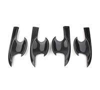 Cubierta de manija de puerta Adhesivo Para Civic 10.ª Generación 2016-2021 ABS Embellecedor Manija Puerta Exterior Decoración Fibra Carbono Vehículo(Carbon)