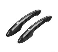 Cubierta de manija de puerta compatible con F54 F55 F56 F57 F60, fibra de carbono negra, compatible con sensor y agujeros de luz, material ABS, mano izquierda y derecha