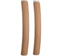 Cubierta de manija de puerta corredera de refrigerador PU protector de electrodomésticos de cocina evita la suciedad y los arañazos, lavable, se adapta a la mayoría de las asas, 2 pares, negro, marrón