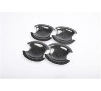 Cubierta de manija de puerta Embellecedor Adhesivo Cromado Fibra Carbono Manija Puerta Coche Para Kia K3 Para Cerato 2012-2017 Accesorios De Estilo(Style 3)