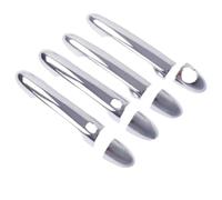 Cubierta de manija de puerta Embellecedor Cromado Estilo Pasta Manija Puerta Coche Plástico ABS Para Kia Para Rio 5 2012 2013 2014 2015 2016 2017(Style 1)