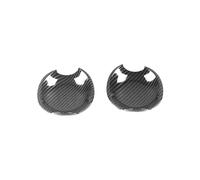 Cubierta de Manija de Puerta Exterior para Ford Everest U268 UR 2007-2014 Tirador Monoperforado Cubierta Antiarrazaduras Decorativa(2 Small Door Bowls Carbon Fiber)