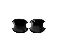 Cubierta de Manija de Puerta Exterior para Ford Everest U268 UR 2007-2014 Tirador Monoperforado Cubierta Antiarrazaduras Decorativa(2 Small Door Bowls Bright Black)