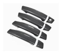 Cubierta de manija de puerta Manijas De Puerta ABS Para A3 8V 2014-2020 Incluye Embellecedor Con Textura De Fibra De Carbono.(Style 1)