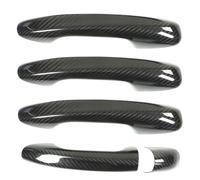 Cubierta de manija de puerta para Mercedes Benz Exterior, Embellecedor de protección contra arañazos con patrón de fibra de carbono y orificio