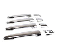 Cubierta de manija de puerta Para Mitsubishi Para Outlander 2008-2020 Smart Key Chrome Car Door Handle Cover Bisel Protector Covers Trim Moldura(Style 2)