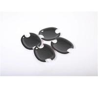 Cubierta de manija de puerta Para VW Para Jetta MK5 4 Puertas 2006-2010 Cubierta Cromada Fibra Carbono Manija Puerta Embellecedor Portavasos Estilo(Type A)