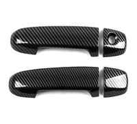 Cubierta De Manija Puerta Exterior Para Verso R20 2010-2017 Manija De Puerta Un Solo Orificio Pegatina Decorativa Resistente A Arañazos Accesorios Modificación Protector Compatible Con(2 Doors Carbon