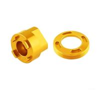 Cubierta de manivela de bicicleta y herramienta extractora para Sram para soporte inferior Dub compatible con Nx para Gx para Xx1 para Force Golden Finish (dorado)
