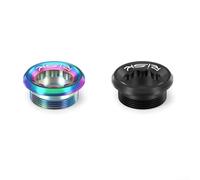 Cubierta de manivela de disco integrada de metal para bicicleta de montaña compatible con bielas huecas para XT (negro)
