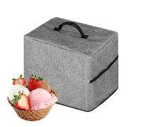Cubierta De Máquina De Hielo - Poliéster 14.17x10.43x11.42 Pulgadas, Protector Antipolvo Impermeable, Bolsillos De Almacenamiento Integrados, Protección De Máquina Para Cubos | Cocina Doméstica,