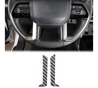 Cubierta de marco de decoración para volante de coche, compatible con Toyota Tundra/Sequoia 2022-2023, consola central de fibra de carbono real, moldura de panel inferior, moldura de protección,