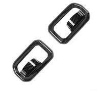 Cubierta de marco de manija de puerta de coche para Suzuki para Jimny 2019-2025, estilo ABS de fibra de carbono, decoración interior, resistente a los arañazos para una fácil instalación, brillante