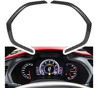 Cubierta de marco de panel de tablero de fibra de carbono para Chevrolet Corvette C7 Z06 Z51 ZR1 Stingray Grand Sport 2014 2015 2016 2017 2018 2019 accesorios interiores decoración (2 unidades)