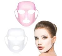 Cubierta de Máscara Máscara de La Cara, 2 Tabletas Reutilizables Mascarilla Silicona 3D Mascaras, Mascarillas de Silicona