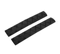 Cubierta de Mazo de Baquetas, 1 Par de Cubiertas de Empuñadura de Baquetas Accesorio de Instrumento de Polietileno Antideslizante para Rendimiento(Negro) Accesorio De Rendimiento