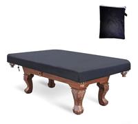 Cubierta de mesa de billar impermeable duradera con cordón ajustable para mesas de billar, proporcionando protección contra la lluvia, la nieve y el polvo (7 pies)