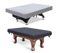 Cubierta de mesa de billar para mesas de billar de 7 pies, 8 pies y 9 pies, tela de poliéster 210D para defensa contra todo tipo de clima (negro 8 pies)