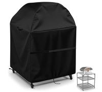 Cubierta de mesa de horno de pizza al aire libre para horno Ooni y mesa mediana, fundas impermeables para mesa de parrilla al aire libre, fundas de soporte para horno de pizza (solo funda), 83 x 63 x