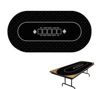Cubierta de Mesa de Juego, Cubierta de Mesa de ,Tapete de Texas Holdem de 120x60 cm | Tapete Antideslizante para de , de para Cartas para de , recaudación de Fondos, Noches temáticas