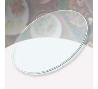 Cubierta de Mesa Redonda de Vidrio Templado, Ø 100 cm Grosor 8mm Transparente Panele de Cristal para Comedor Centro Oficina Jardín