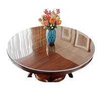 Cubierta De Mesa Redonda Transparente, Mantel PVC Impermeable, Protector De Mesa Claro, A Prueba De Aceite, Resistente A Manchas, Antirrayado, Resistente Al Calor, Fácil De Limpiar