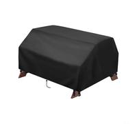 Cubierta de mesa resistente a la intemperie 102 x 102 cm con ganchos para | Tejido Oxford 210D, impermeable, resistente a desgarros, protege de la lluvia y el sol
