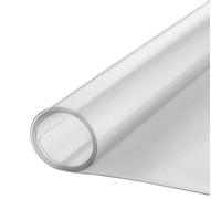 Cubierta De Mesa Transparente - Almohadilla Protectora De PVC De 0,7 Mm De Espesor | Tapete De Escritorio Esmerilado Transparente | Escudo Impermeable Resistente A Los Arañazos Para Cocina, Comedor