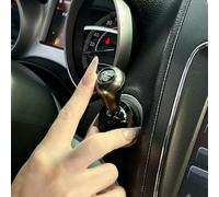 Cubierta de metal para botón de arranque de coche, decoración de anillo de interruptor de encendido de motor de aleación con cinta para arranque redondo plano de un botón, apto para la mayoría de