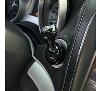 Cubierta de metal para botón de arranque de coche, decoración de anillo de interruptor de encendido de motor de aleación con cinta para arranque redondo plano de un botón, apto para la mayoría de