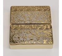 Cubierta de metal para pastilla de guitarra eléctrica, cubierta de pastilla humbucker de guitarra, textura de latón para cubierta de flores huecas eléctricas
