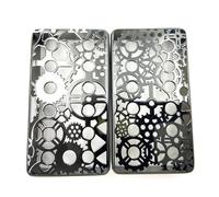 Cubierta de metal para pastilla de guitarra profesional, cubierta hueca Humbucker, tapa de pastilla de guitarra, mejora de sonido, cubierta de textura de latón, patrón de flores