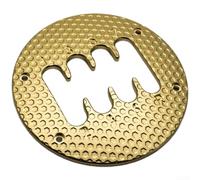 Cubierta de metal para perilla de palanca de cambios Thrustmaster TH8A para placa de cambios, accesorio de carreras Sim mejorado, negro, dorado, plateado (dorado 7-R)