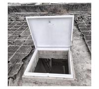 Cubierta de metal para tragaluz de ático, escotilla de techo resistente a la intemperie y canal de acceso de salida del sótano para inspección de mantenimiento y funcionalidad de salida