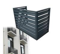 Cubierta de metal resistente a la intemperie para exteriores, protección para unidades montadas en la pared y condensadores de aire acondicionado, defensa contra elementos