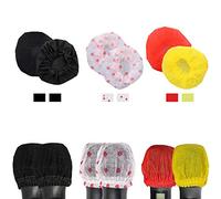 Cubierta de Micrófono No Tejida,Qiundar 250 Pcs Funda Micrófono Desechable Karaoke Funda Higiénica Micrófonos Protector Para La Mayoría De Micrófonos(Negro,Rojo,Amarillo,Punto Rojo Sobre Blanco)